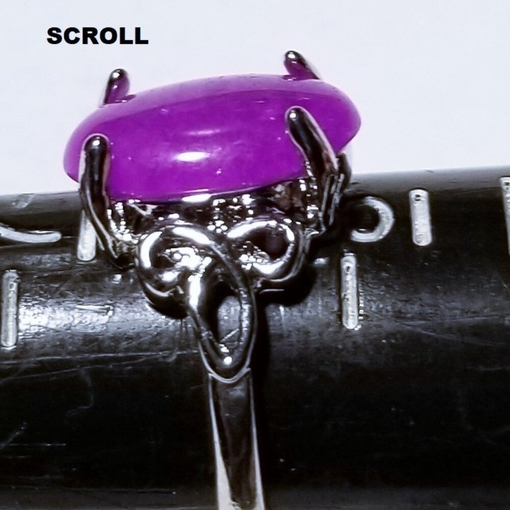 Oval Amethyst Rings - Picture 3 of 4